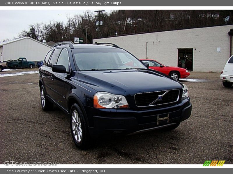 Nautic Blue Metallic / Taupe/Light Taupe 2004 Volvo XC90 T6 AWD