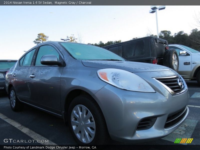 Magnetic Gray / Charcoal 2014 Nissan Versa 1.6 SV Sedan