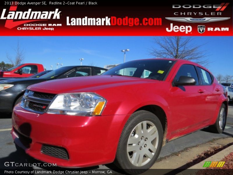 Redline 2-Coat Pearl / Black 2013 Dodge Avenger SE