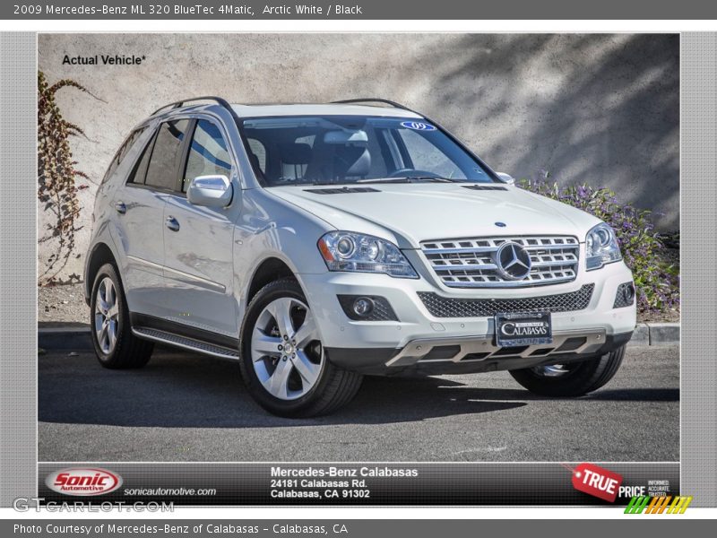 Arctic White / Black 2009 Mercedes-Benz ML 320 BlueTec 4Matic