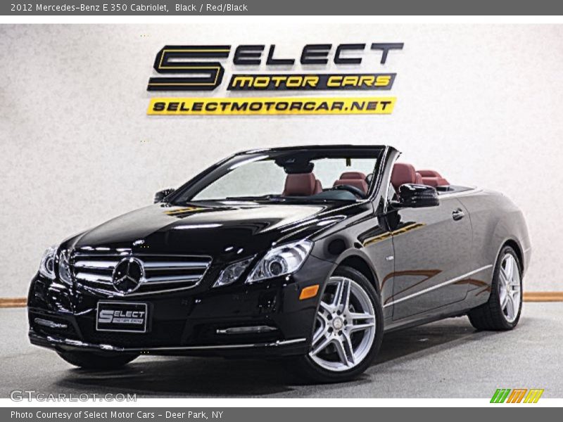 Black / Red/Black 2012 Mercedes-Benz E 350 Cabriolet