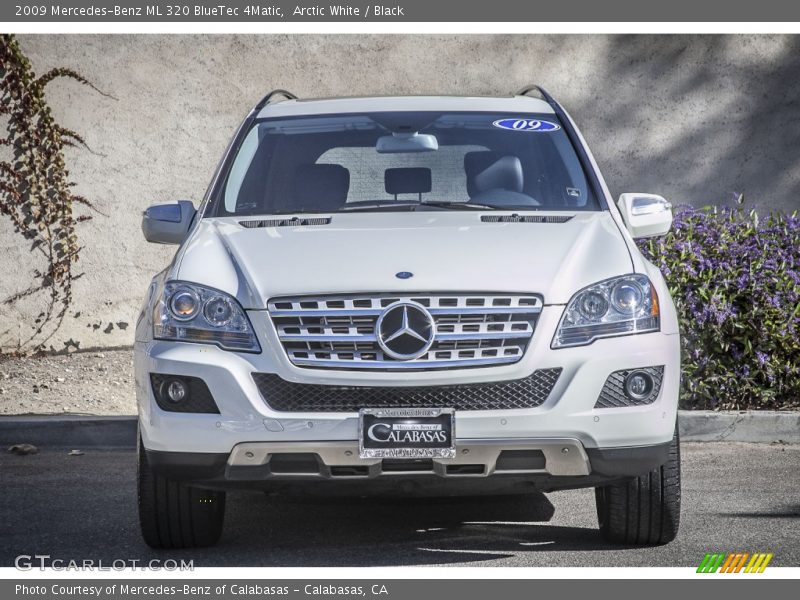 Arctic White / Black 2009 Mercedes-Benz ML 320 BlueTec 4Matic