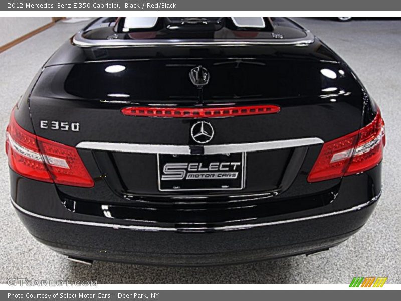 Black / Red/Black 2012 Mercedes-Benz E 350 Cabriolet