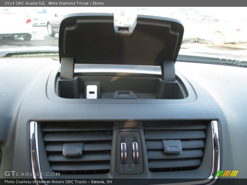 White Diamond Tricoat / Ebony 2014 GMC Acadia SLE