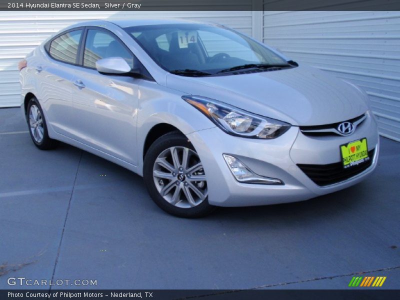 Silver / Gray 2014 Hyundai Elantra SE Sedan