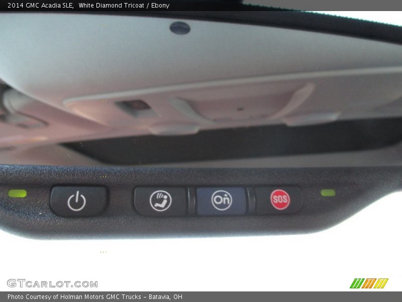 White Diamond Tricoat / Ebony 2014 GMC Acadia SLE