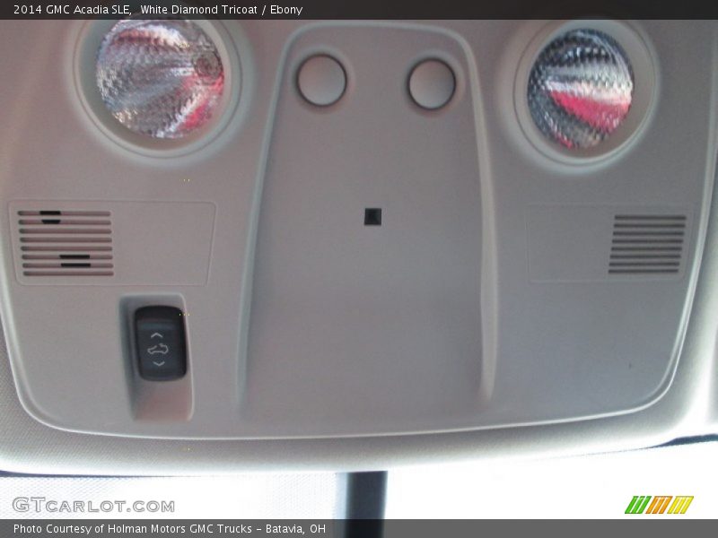 White Diamond Tricoat / Ebony 2014 GMC Acadia SLE