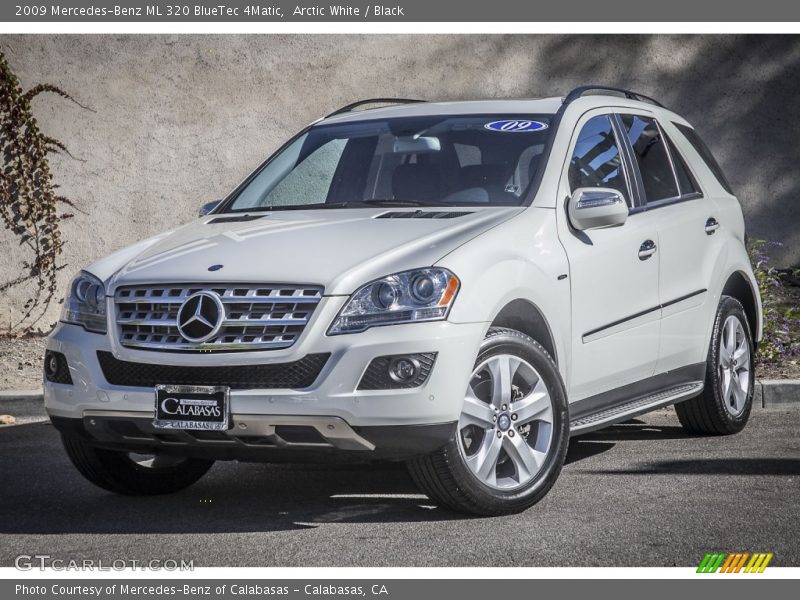 Arctic White / Black 2009 Mercedes-Benz ML 320 BlueTec 4Matic