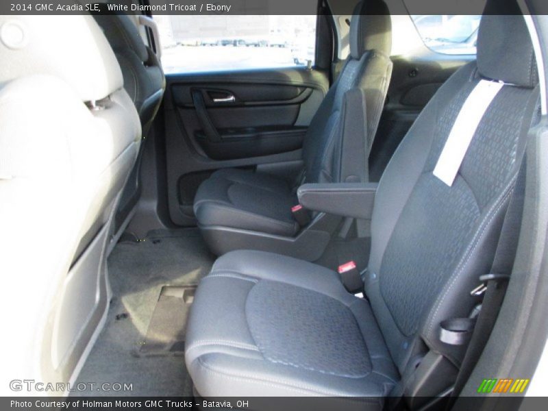 White Diamond Tricoat / Ebony 2014 GMC Acadia SLE