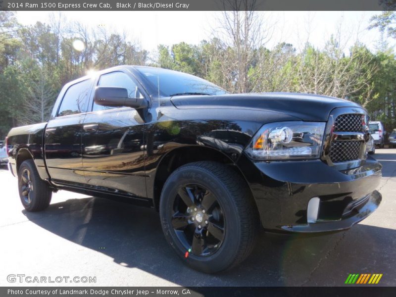 Black / Black/Diesel Gray 2014 Ram 1500 Express Crew Cab