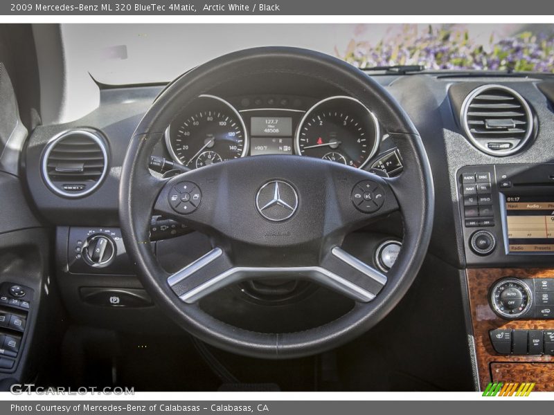 Arctic White / Black 2009 Mercedes-Benz ML 320 BlueTec 4Matic
