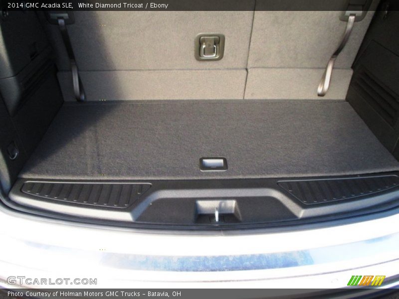White Diamond Tricoat / Ebony 2014 GMC Acadia SLE