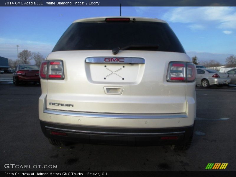 White Diamond Tricoat / Ebony 2014 GMC Acadia SLE