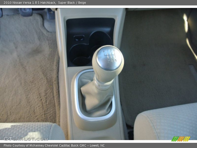 Super Black / Beige 2010 Nissan Versa 1.8 S Hatchback
