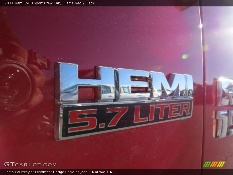 Flame Red / Black 2014 Ram 1500 Sport Crew Cab