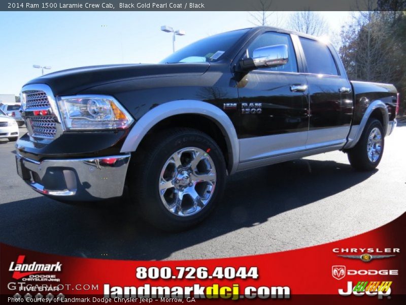Black Gold Pearl Coat / Black 2014 Ram 1500 Laramie Crew Cab