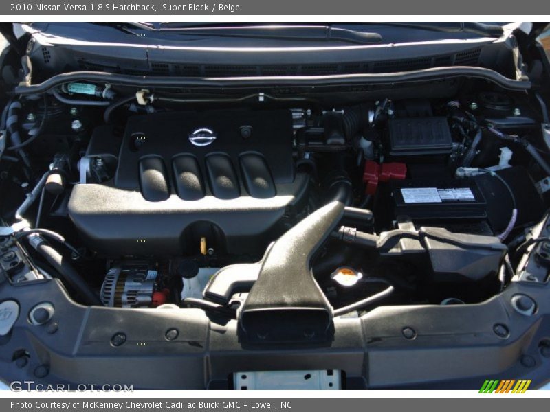 Super Black / Beige 2010 Nissan Versa 1.8 S Hatchback