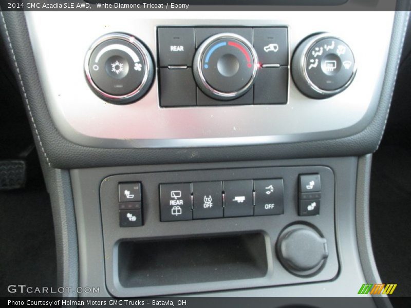 White Diamond Tricoat / Ebony 2014 GMC Acadia SLE AWD