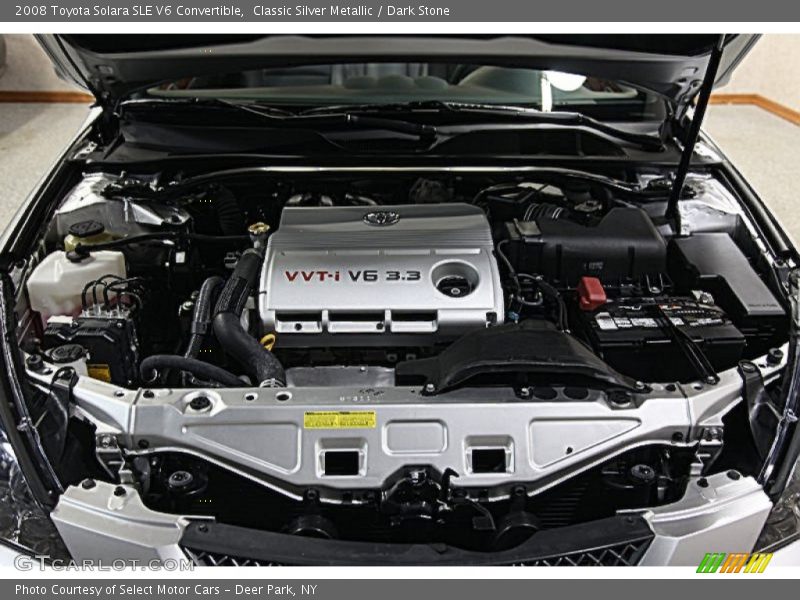 Classic Silver Metallic / Dark Stone 2008 Toyota Solara SLE V6 Convertible