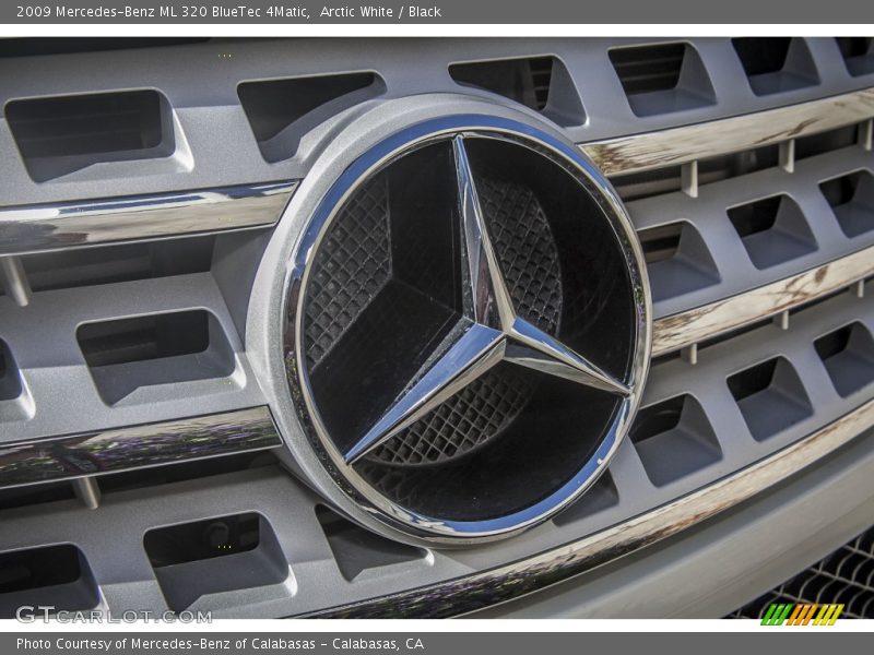 Arctic White / Black 2009 Mercedes-Benz ML 320 BlueTec 4Matic