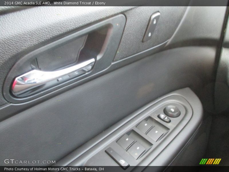 White Diamond Tricoat / Ebony 2014 GMC Acadia SLE AWD