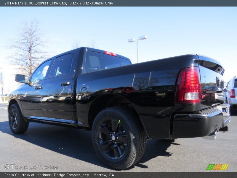 Black / Black/Diesel Gray 2014 Ram 1500 Express Crew Cab