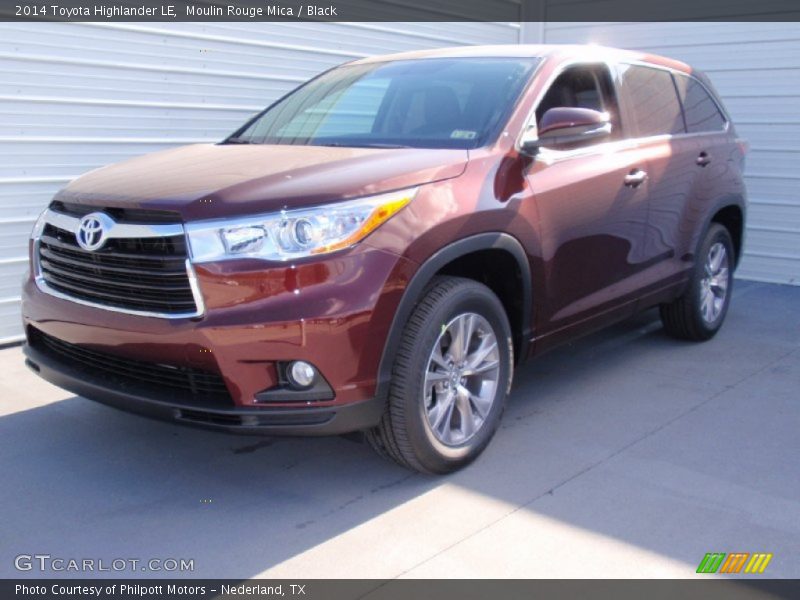 Moulin Rouge Mica / Black 2014 Toyota Highlander LE