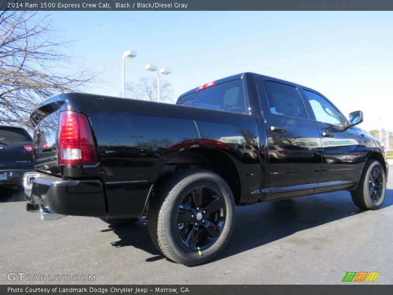 Black / Black/Diesel Gray 2014 Ram 1500 Express Crew Cab