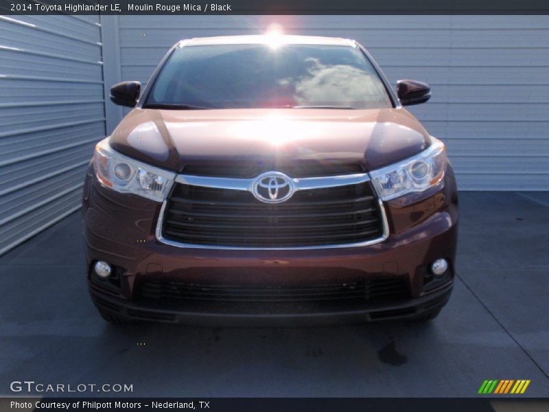 Moulin Rouge Mica / Black 2014 Toyota Highlander LE