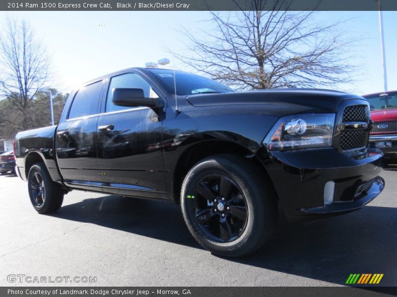 Black / Black/Diesel Gray 2014 Ram 1500 Express Crew Cab