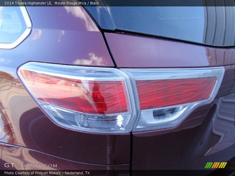 Moulin Rouge Mica / Black 2014 Toyota Highlander LE