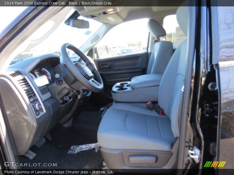 Black / Black/Diesel Gray 2014 Ram 1500 Express Crew Cab