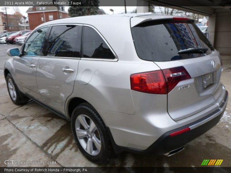 Palladium Metallic / Taupe 2011 Acura MDX