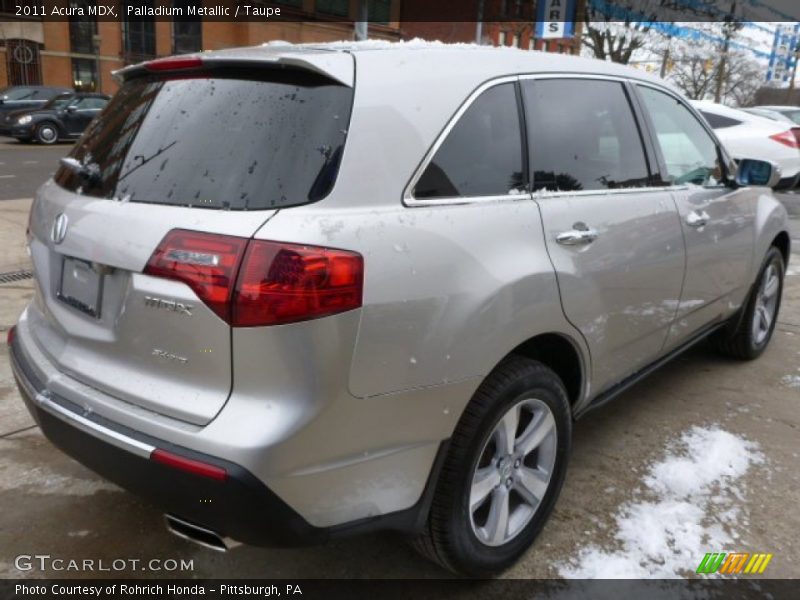 Palladium Metallic / Taupe 2011 Acura MDX