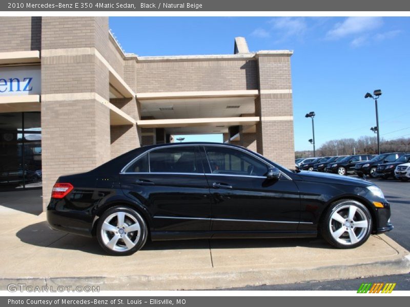 Black / Natural Beige 2010 Mercedes-Benz E 350 4Matic Sedan