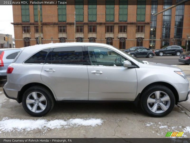 Palladium Metallic / Taupe 2011 Acura MDX