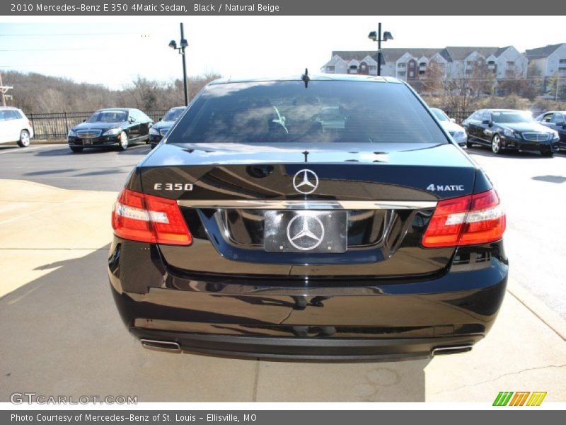 Black / Natural Beige 2010 Mercedes-Benz E 350 4Matic Sedan