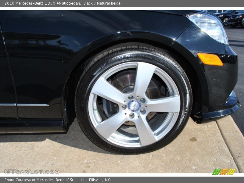 Black / Natural Beige 2010 Mercedes-Benz E 350 4Matic Sedan