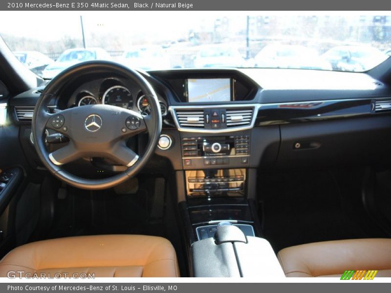 Black / Natural Beige 2010 Mercedes-Benz E 350 4Matic Sedan