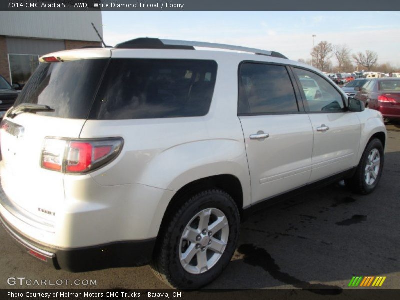 White Diamond Tricoat / Ebony 2014 GMC Acadia SLE AWD