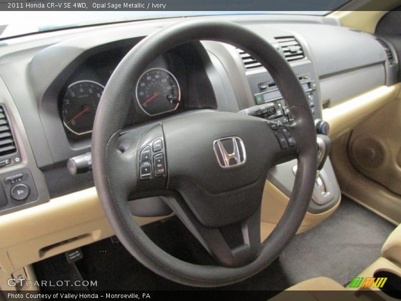 Opal Sage Metallic / Ivory 2011 Honda CR-V SE 4WD