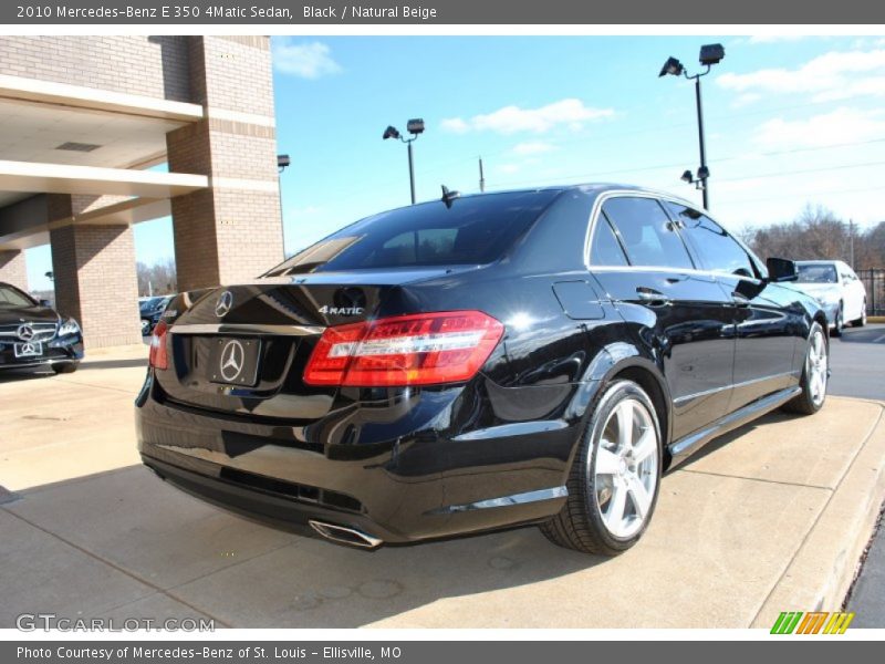 Black / Natural Beige 2010 Mercedes-Benz E 350 4Matic Sedan