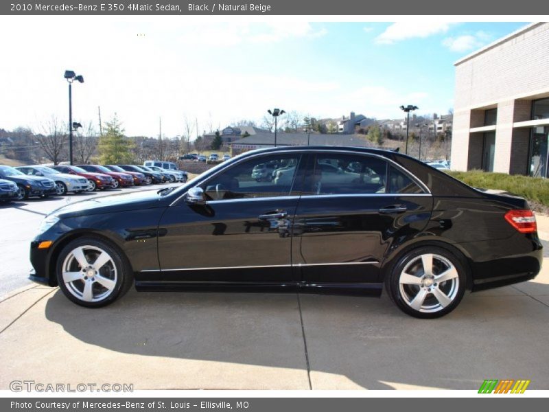 Black / Natural Beige 2010 Mercedes-Benz E 350 4Matic Sedan