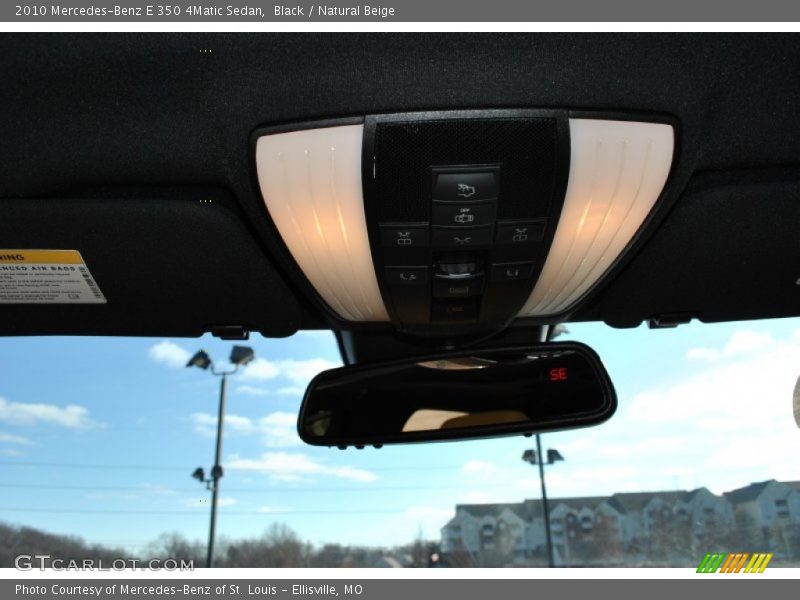Black / Natural Beige 2010 Mercedes-Benz E 350 4Matic Sedan