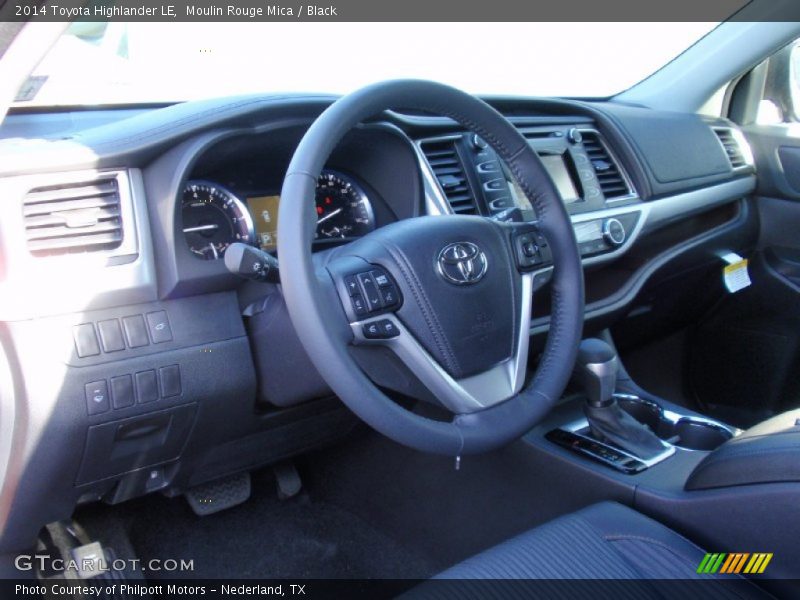 Moulin Rouge Mica / Black 2014 Toyota Highlander LE