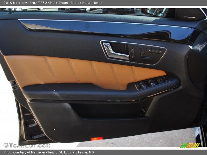 Black / Natural Beige 2010 Mercedes-Benz E 350 4Matic Sedan