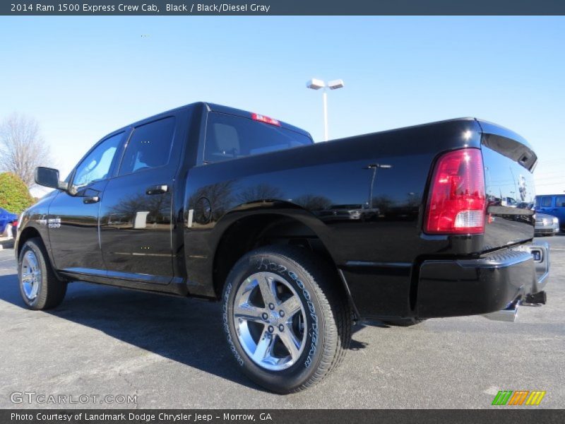 Black / Black/Diesel Gray 2014 Ram 1500 Express Crew Cab