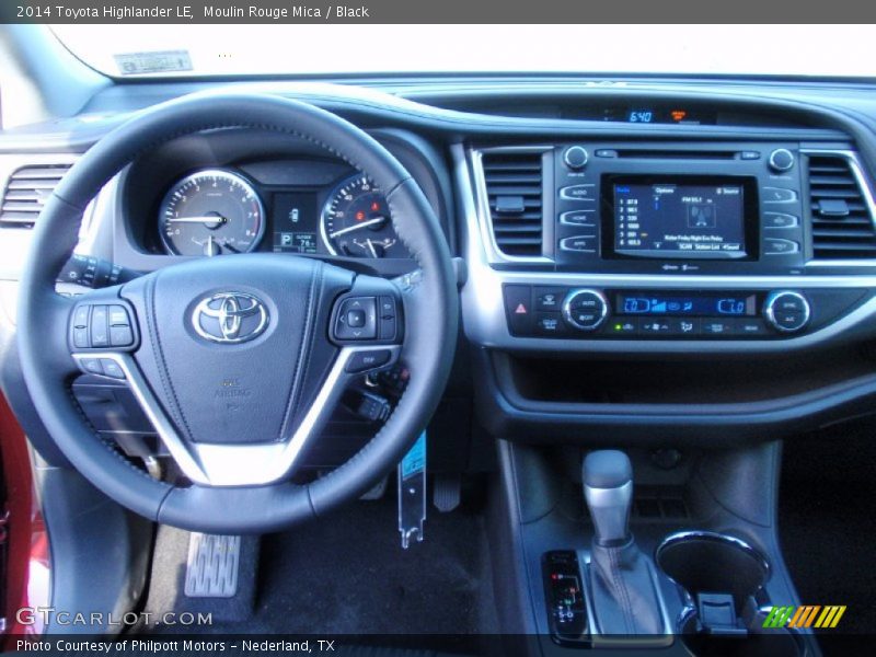 Moulin Rouge Mica / Black 2014 Toyota Highlander LE