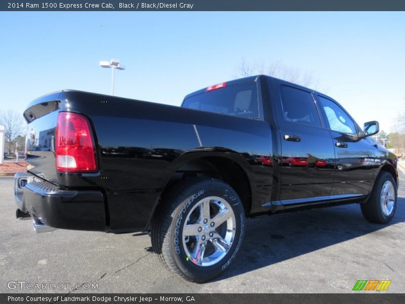 Black / Black/Diesel Gray 2014 Ram 1500 Express Crew Cab