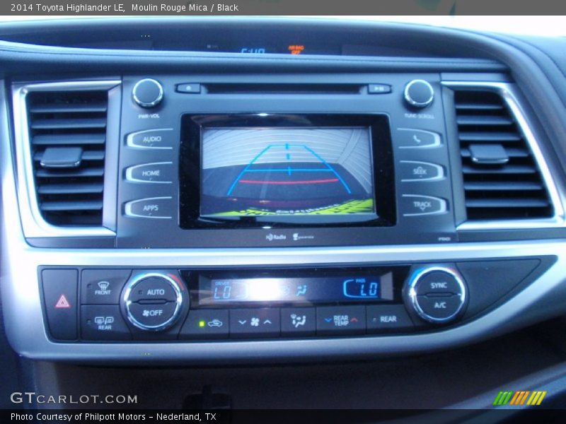 Moulin Rouge Mica / Black 2014 Toyota Highlander LE